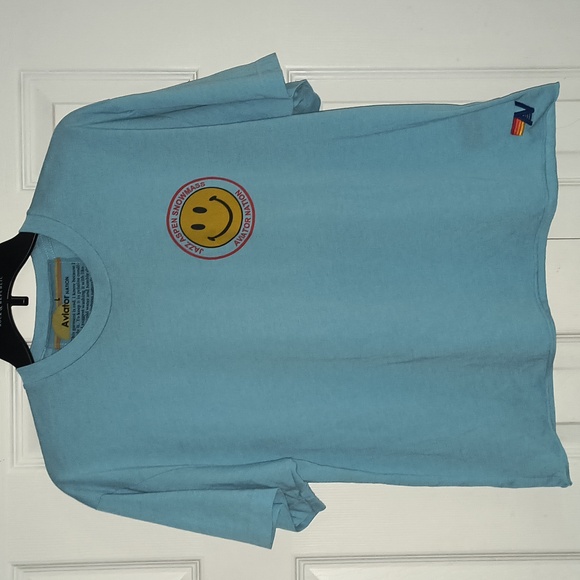 Aviator Nation Tops - Aviator Nation Smiley Boyfriend Tee Size L